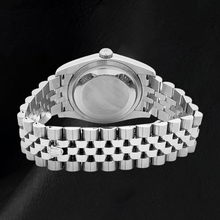 Men's Gents Watch Rolex Date Just Concealed Clasp Silver Dial Jubilee Band Hidden