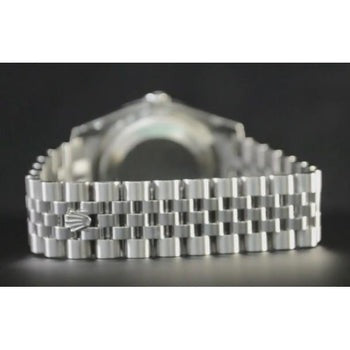 Men's Gents Watch Rolex Date Just Concealed Clasp Silver Dial Jubilee Band Hidden