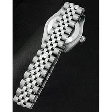 Men's Date-just 31mm Rolex Silver Roman Dial Watch