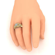 Men's Real Round Diamond Ring 1.50 Carats Gold 14K