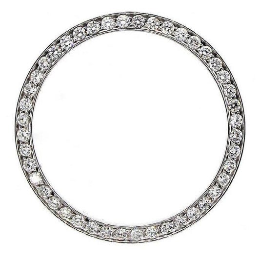 Mid Size Midsize Genuine Custom Diamond Bezel To Fit Rolex Datejust 31 Mm 2 Ct