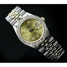 Diamond Bezel Gold & Ss Rolex