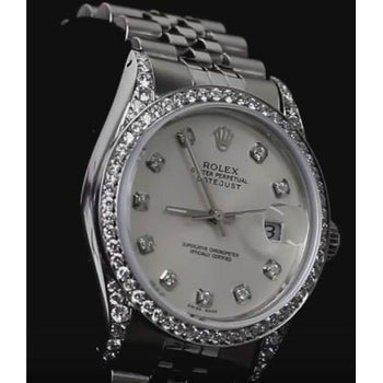 Custom Diamond Bezel & Dial Ss Datejust Rolex