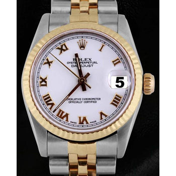 Datejust White Roman Dial