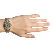 Midsize Datejust Watch White Roman Dial Steel & Gold Rolex Watch P6