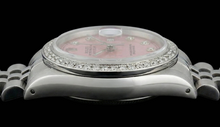 Midsize Rolex Ss Jubilee Bracelet Dj Watch Pink Diamond Dial Bezel