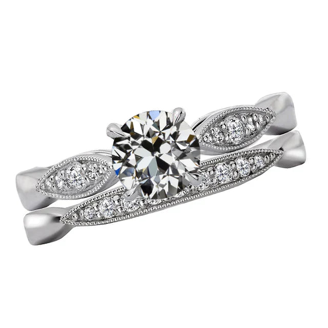 Proposal Ring 14 Karat White Gold with Fine Diamond – main view