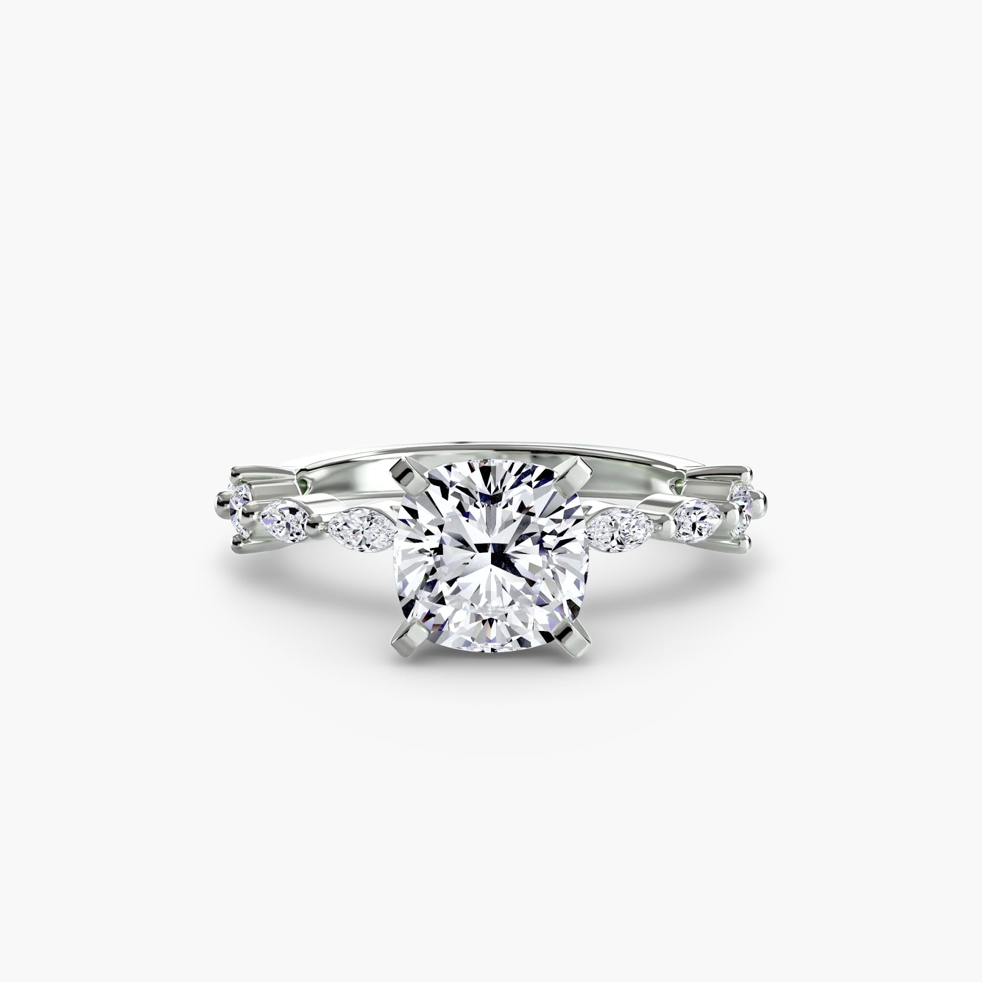 Authentic Precious Stone Setting – angle view