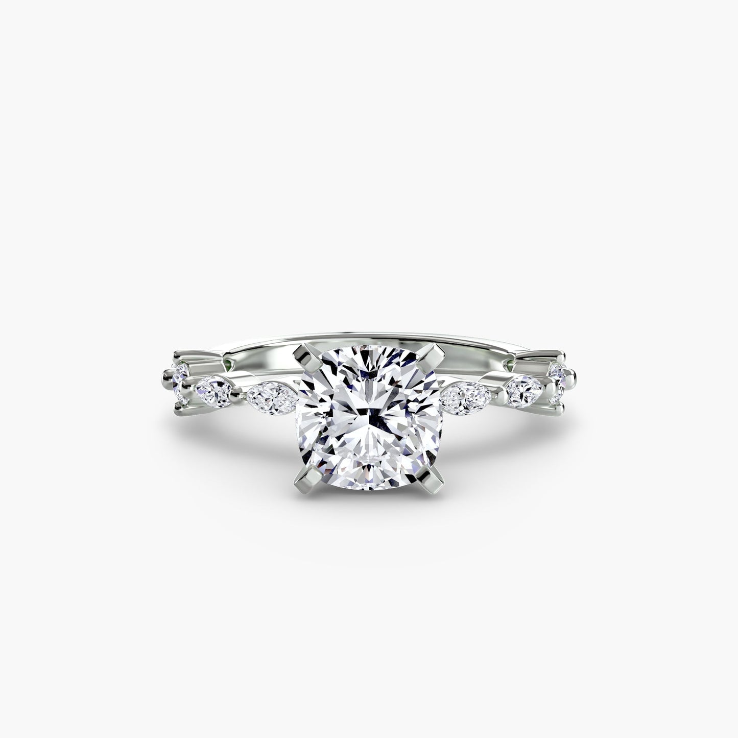 Authentic Precious Stone Setting – angle view
