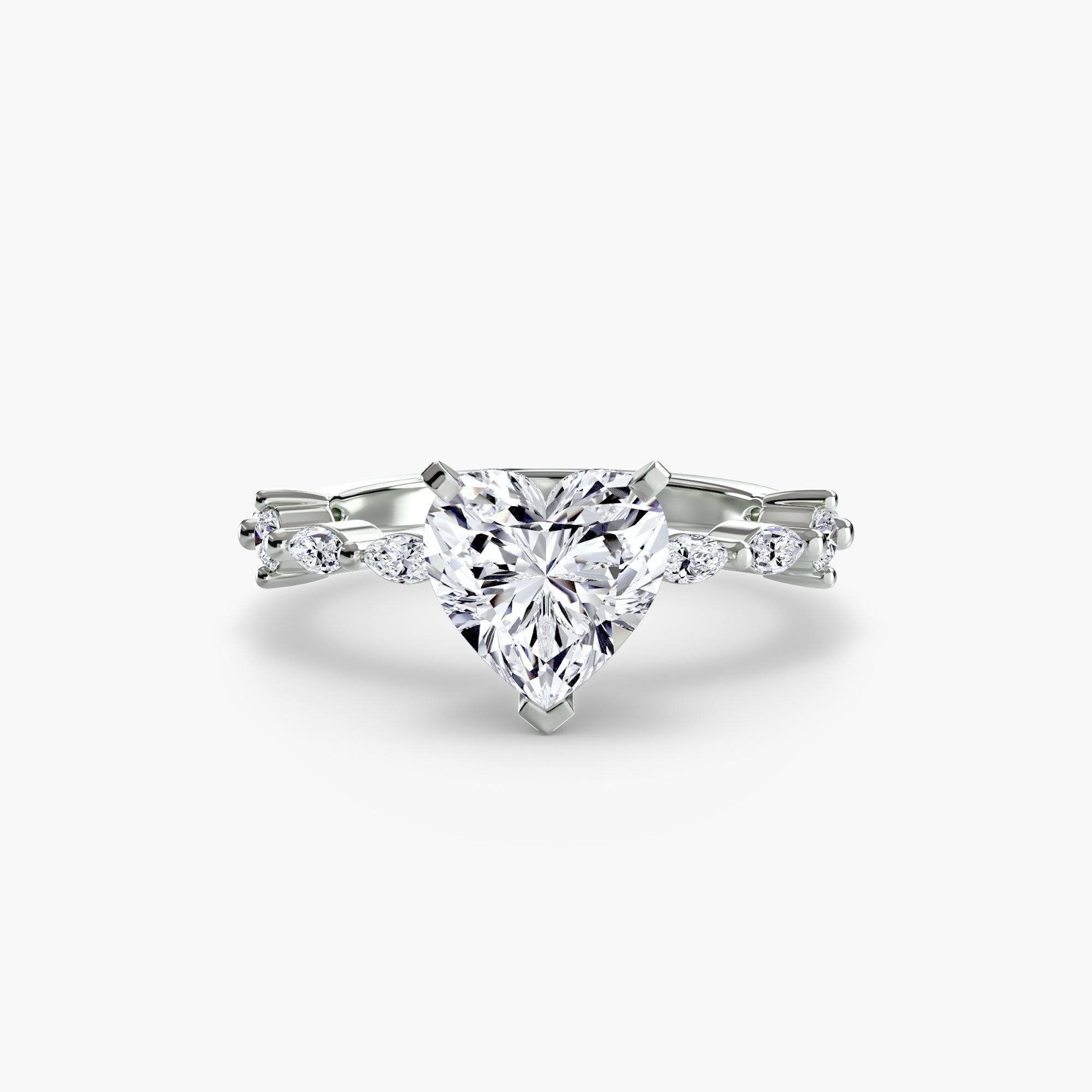 Round Brilliant Precious Stone ring in Gold – detail view