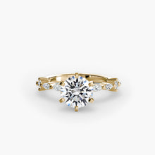 Precious Stone Setting -ct Gold – front view