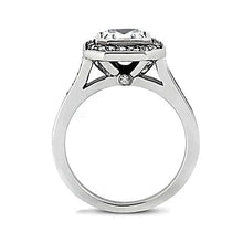 Natural 1 Carat Bezel Asscher Diamond Halo Ring