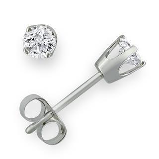 Natural 1 Carat Round Diamond Solitaire Stud Earring Women Jewelry