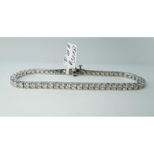 Natural 11 Carats Diamond Tennis Bracelet White Gold 14K