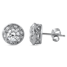 Natural 1.20 Carats Women Stud Earrings White Gold 14K