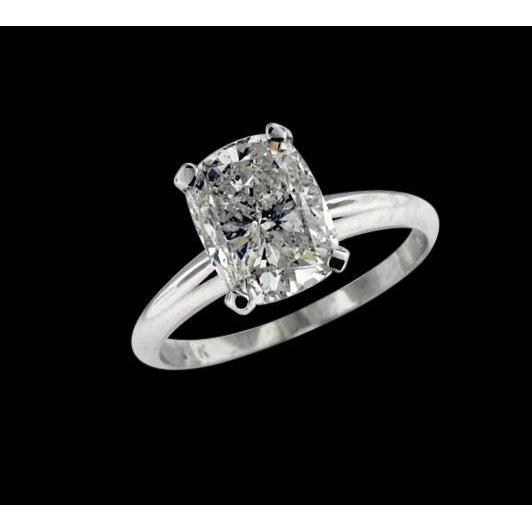 Natural 1.25 Cts. Radiant Cut Diamond Solitaire Wedding Ring