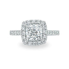 Natural 1.97 Carats Diamonds Engagement Ring White Gold 14K