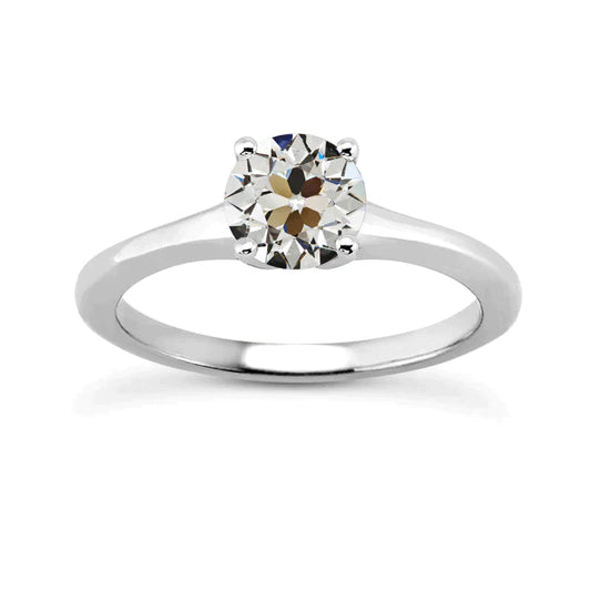 Natural 2 Carat Solitaire Womens Ring