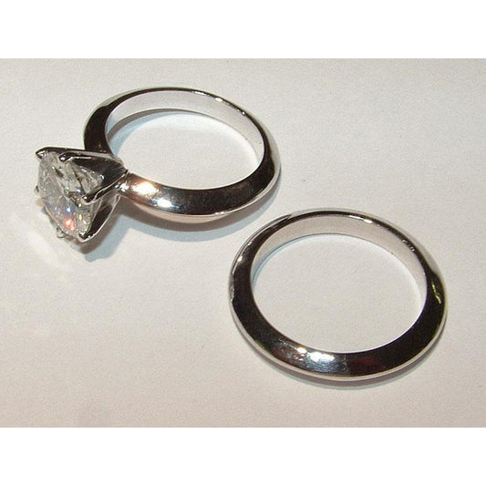 Natural 2 Ct. Round Diamond Solitaire Engagement Ring White Gold 14K
