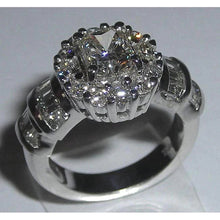 Natural 3 Carat Antique Looking Wedding Ring