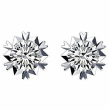 Natural 3 Carats Diamonds Studs Earrings New White Gold 14K