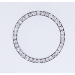 36 Mm Round Custom Mined Diamond Bezel To Fit Rolex Mens Datejust Watch 4.75 Ct.