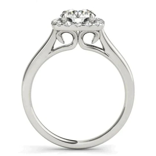 Natural 4K Diamond Halo Ring