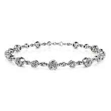 Natural 75 Pointer Gold Diamond Tennis Bracelet
