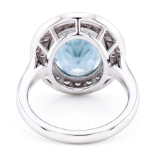 Natural Aquamarine Ring 11ct - White Gold 14K
