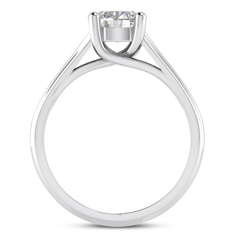 Natural Big Diamond Solitaire Ring 3 Ct. White 14K Jewelry