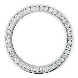 Natural Custom Diamond Bezel To Fit Rolex Datejust 36 Mm Watch 4 Carats