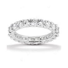 Natural Diamond 3 Carat White Gold Engagement Eternity Band New2