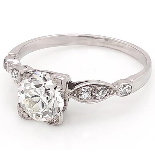 Natural Diamond Accent Engagement Ring 1.50 Carats Prong Set Women Jewelry2