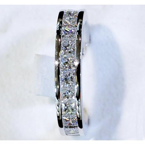 Natural Diamond Anniversary Band 4.60 Carats Princess Cut 