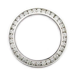 Natural Diamond Bezel To Fit Rolex Datejust Or Date All Watch Models 1.50 Ct. 26 mm