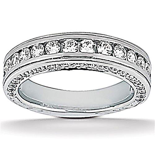 Natural Diamond Engagement Band Gold Ring