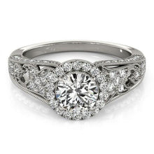 Natural Diamond Engagement Ring Antique Style Women Jewelry New