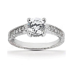 Natural Diamond Engagement Ring 1.75 Ct. Diamonds F Vs1 Gold New