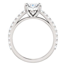 Natural Diamond Engagement Ring 2.60 Carats Claw Prong Setting White Gold2