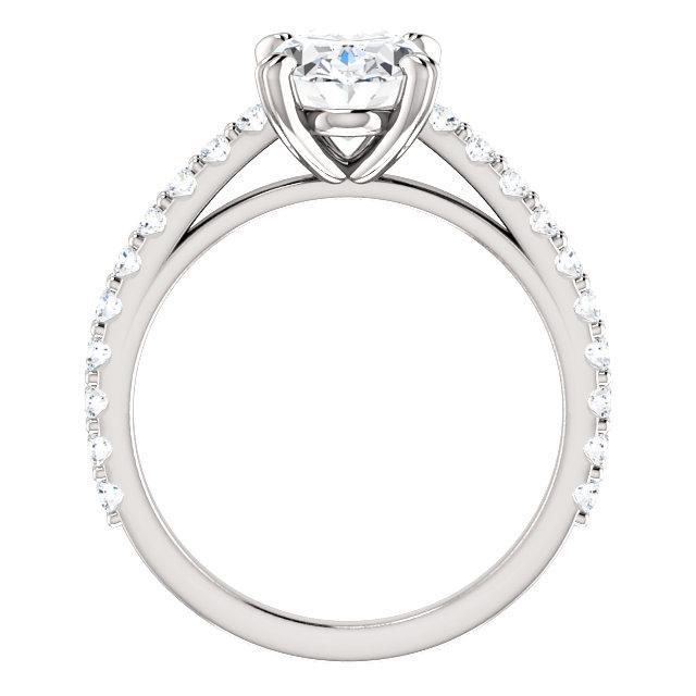 Natural Diamond Engagement Ring 2.60 Carats Claw Prong Setting White Gold2