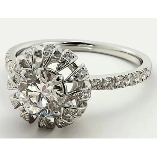 Natural Diamond Engagement Ring Accented 2.75 Carats Jewelry