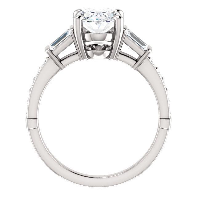 Natural Diamond Engagement Ring Vintage Style 2.20 Carats Three Stone2