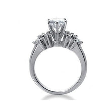 Natural Diamond Engagement Ring White Gold Carats New