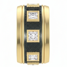 Natural Diamond Eternity Band 0.45ct - Two Tone 14K Gold