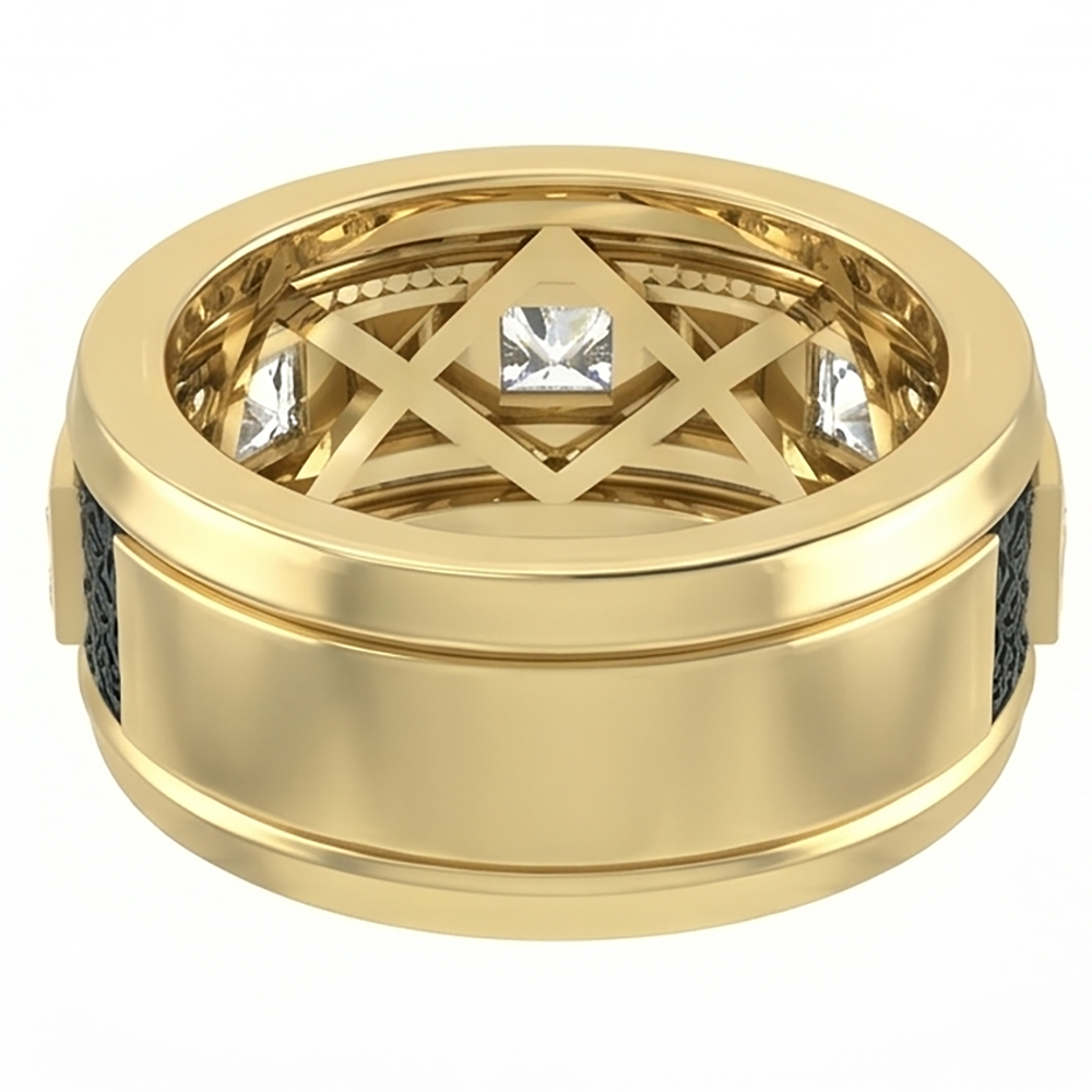 Natural Diamond Eternity Band 0.45ct - Two Tone 14K Gold