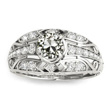 Natural Diamond Old Mine Cut Engagement Ring Ladies Jewelry 4 Carats