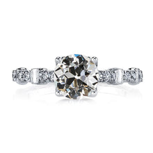 Natural Diamond Old Mine Cut Wedding Ring Fancy Gold Jewelry 4 Carats