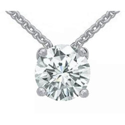 Natural Diamond Pendant White Gold 1.25 Ct. Diamond Necklace