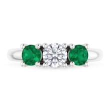 Natural Diamond Ring 0.60ct - White Gold 14K