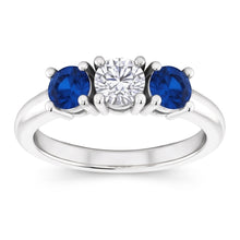 Natural Diamond Ring 0.60ct - White Gold 14K